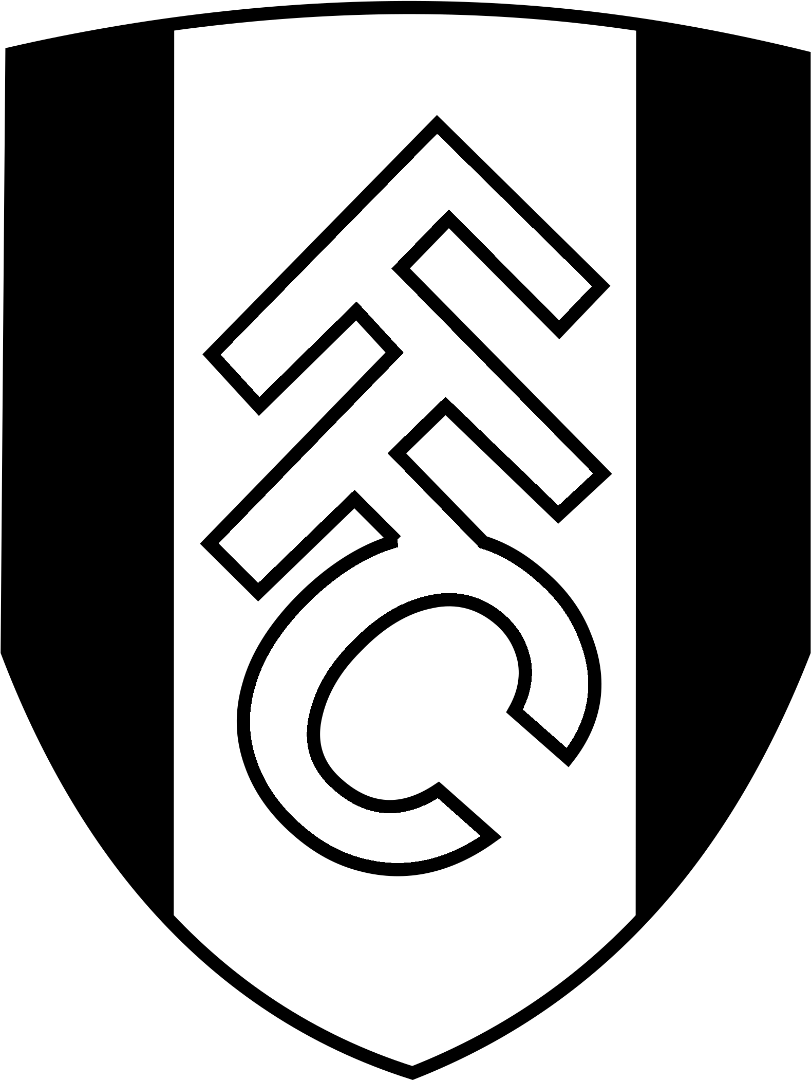 Avengers Logo &ndash Weneedfun - Fulham Logo White Png Clipart (2400x2400), Png Download
