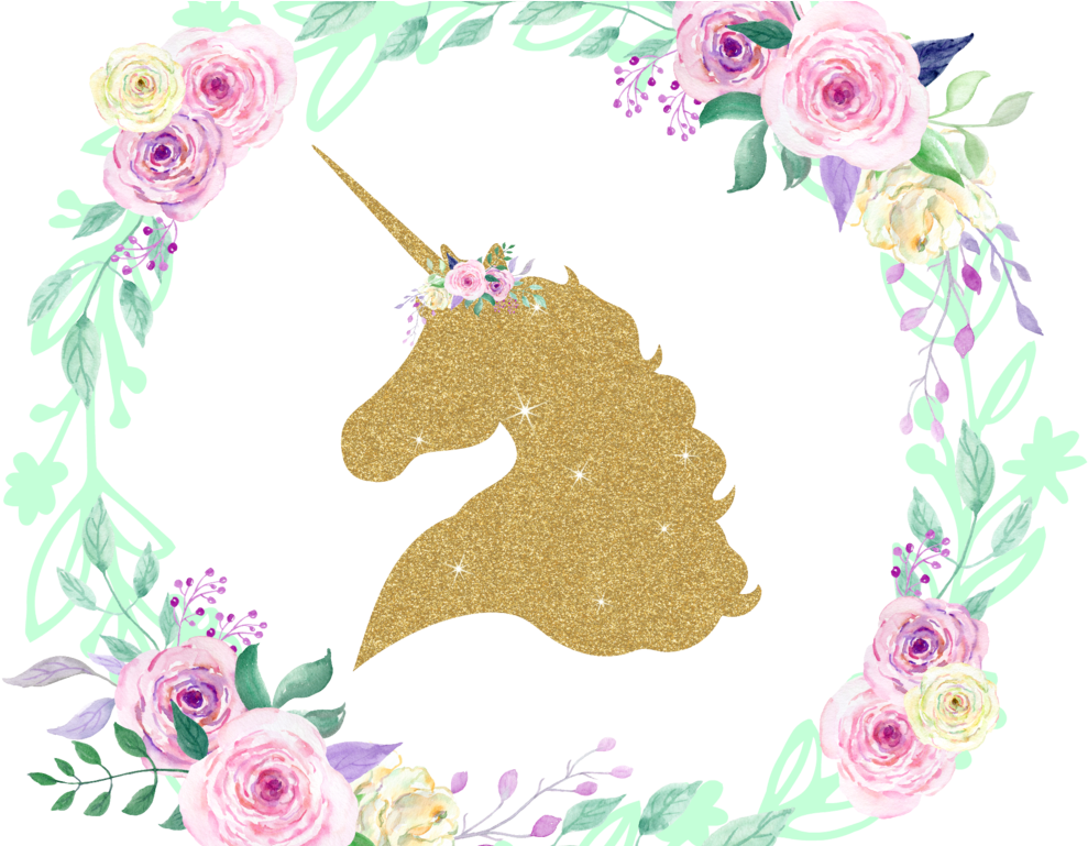 Glitter Unicorn Png Clipart (1024x768), Png Download