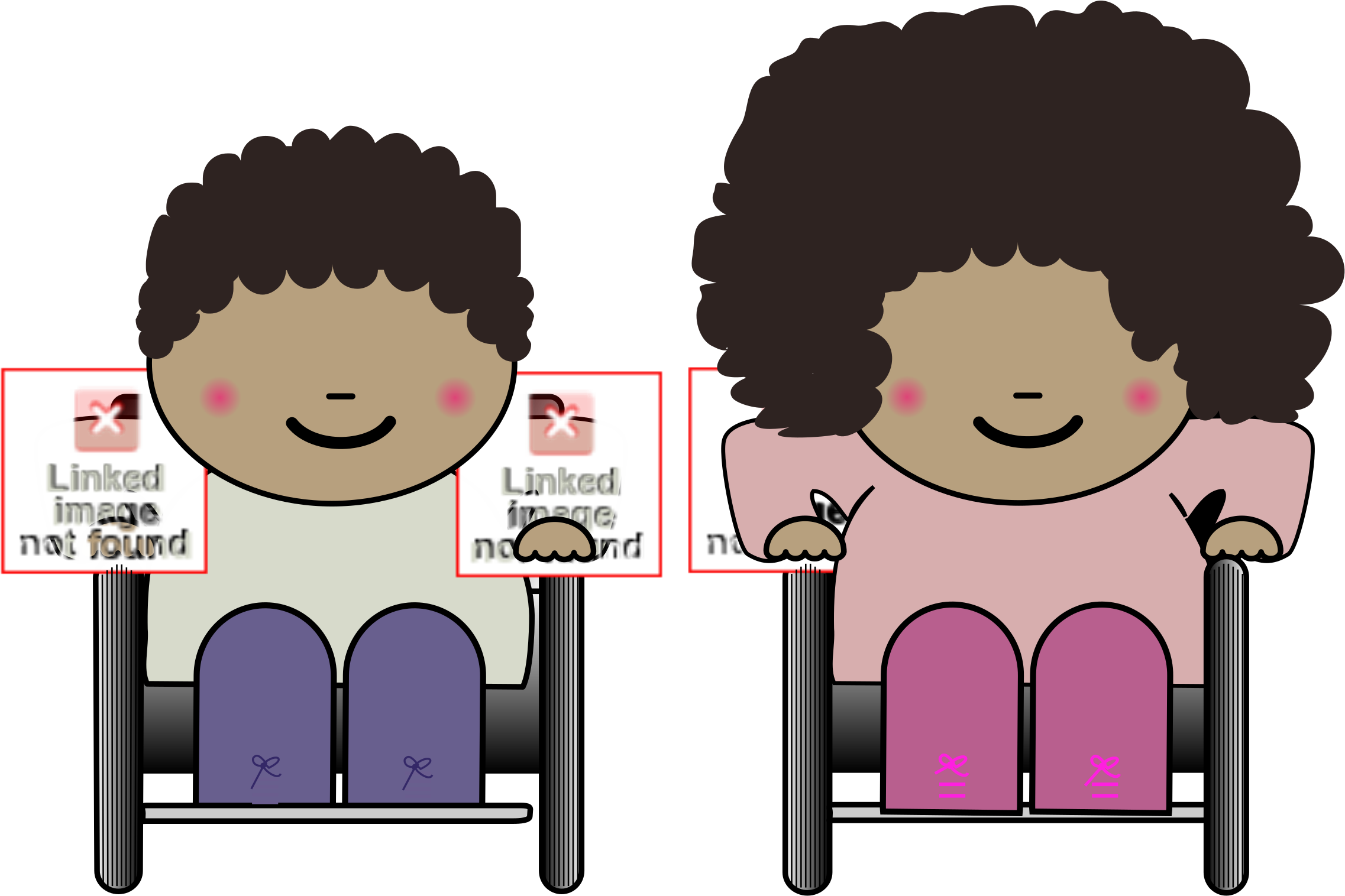 Girl Boy Png - Clipart Wheelchair Race Transparent Png (2400x1526), Png Download