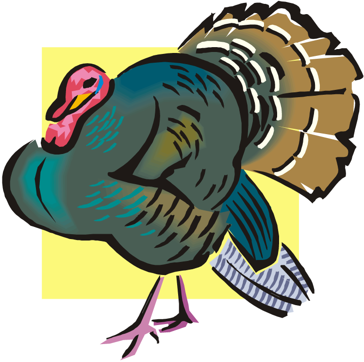 Vector Black And White Download Free - Turkey Clipart (750x745), Png Download