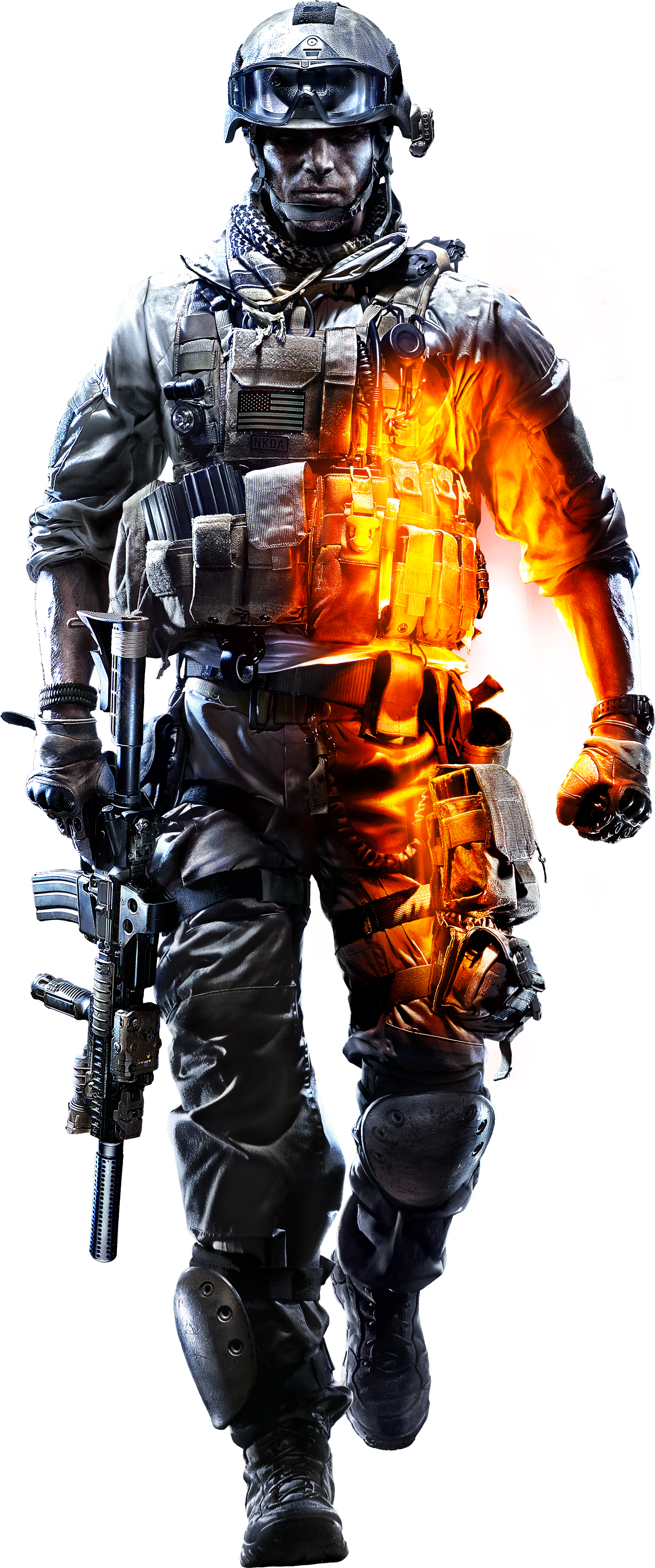 Image Promotional Bf - Battlefield 3 Soldier Png Clipart (1741x4167), Png Download
