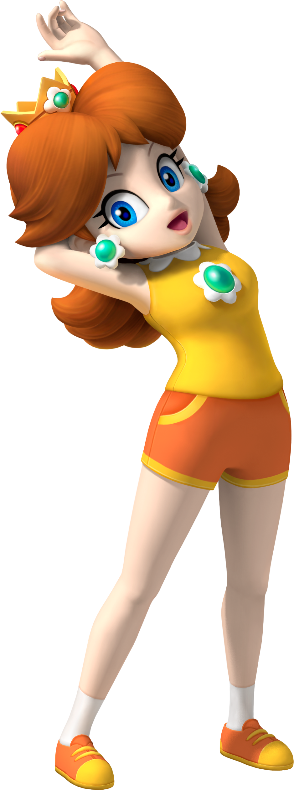 A Thorough Analysis On The Different Entities Of Daisy - Princess Daisy In Shorts Clipart (939x2523), Png Download