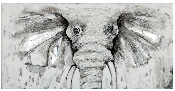 Elephant Head Painting - African Elephant Clipart (600x600), Png Download