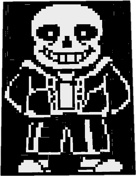 Undertale Sprite / Pixel Art Sans - Sans Battle Pixel Art Clipart (768x768), Png Download