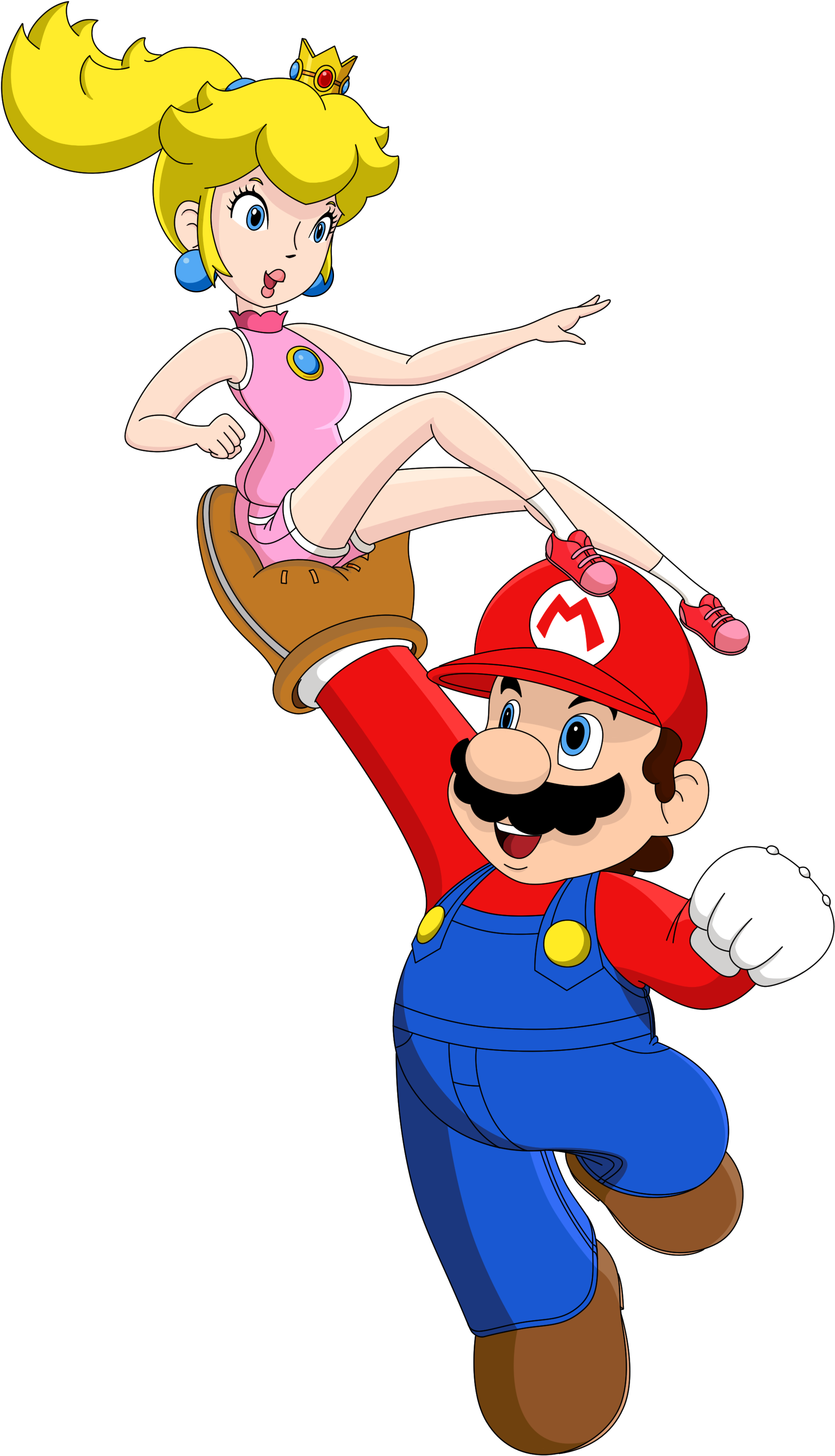 Banner Free Mario Glove Free On Dumielauxepices Net - Mario And Peach Sports Clipart (2018x3492), Png Download