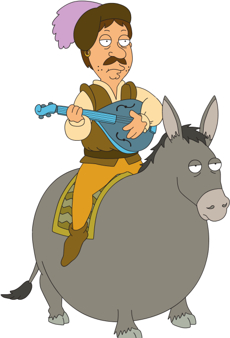 I Know Family Guy For Kids - Family Guy Bruce Donkey Clipart (463x680), Png Download