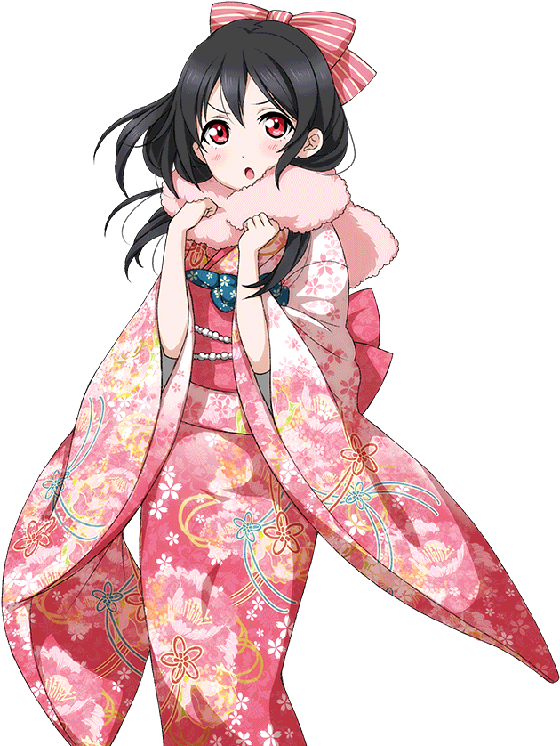Download Images - Nico Yazawa Kimono Render Clipart (1024x1024), Png Download