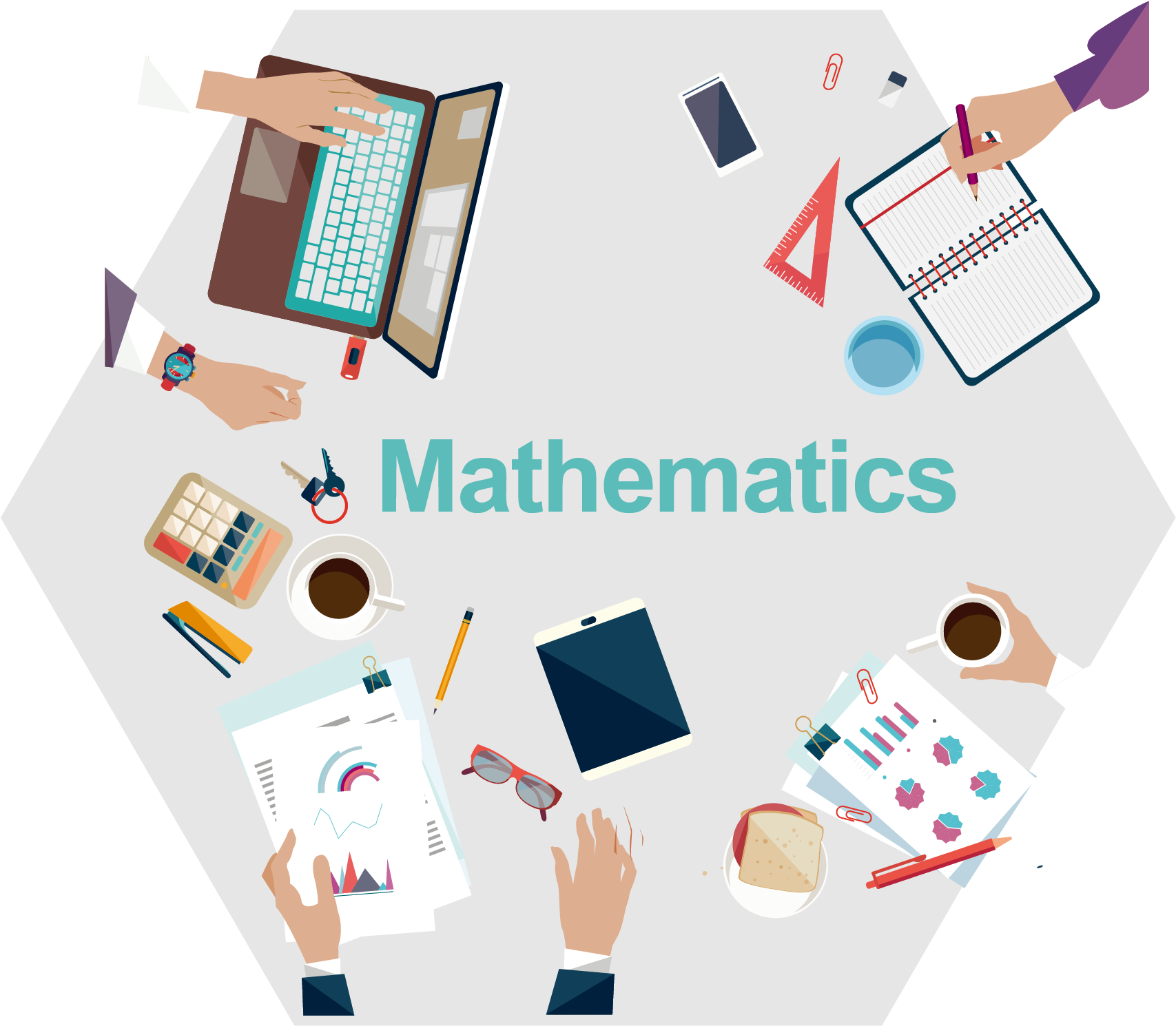 Collaborative Online Whiteboard Learning In Mathematics - Vector Graphics Clipart (2412x1631), Png Download