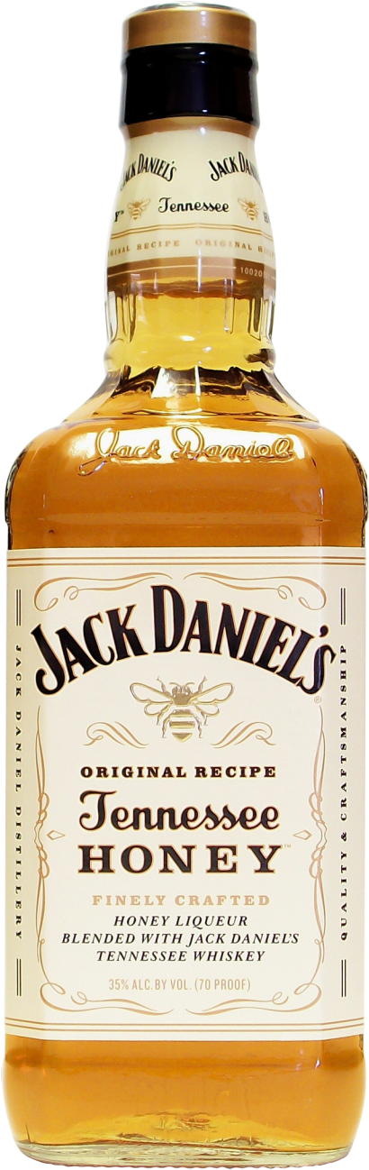 Jack Daniel'-s Tennessee Honey Whiskey Clipart (800x1408), Png Download