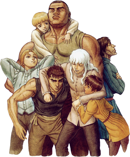 The Band Of The Hawk - Guts Griffith And Casca Clipart (540x652), Png Download