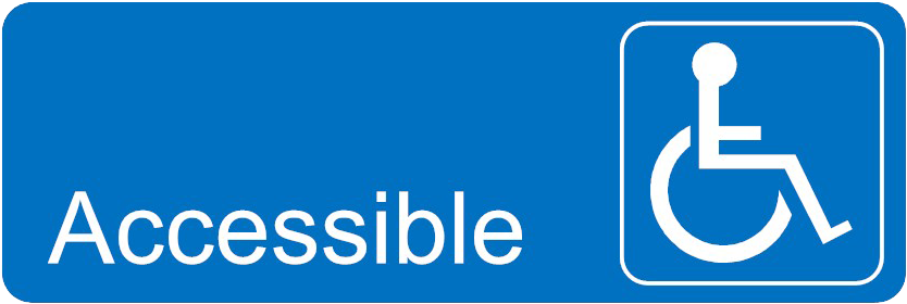 Failte Ireland Approved - Handicap Accessible Sign Clipart (841x368), Png Download