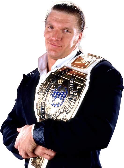 Triple H 43 Gd - Wwe Intercontinental Championship Triple H Clipart (530x714), Png Download
