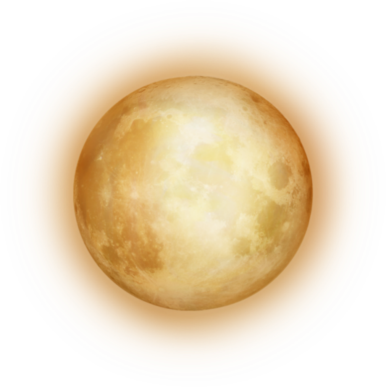 #yellowmoon #moon - Sphere Clipart (1024x1024), Png Download