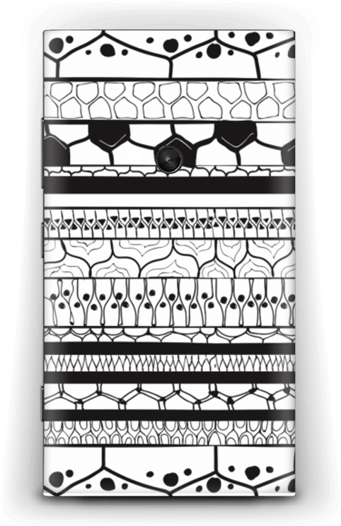 Black Stripes Skin Nokia Lumia - Cartoon Clipart (534x800), Png Download