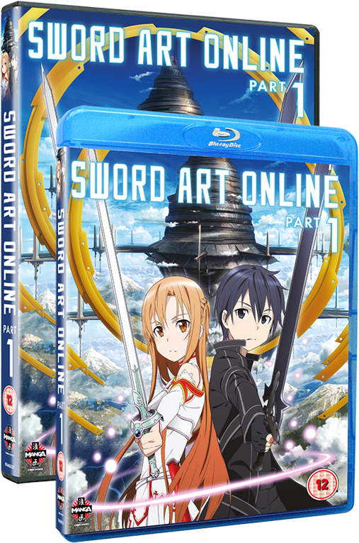 Sword Art Online Part - Sword Art Online Blu Ray Cover Clipart (530x795), Png Download