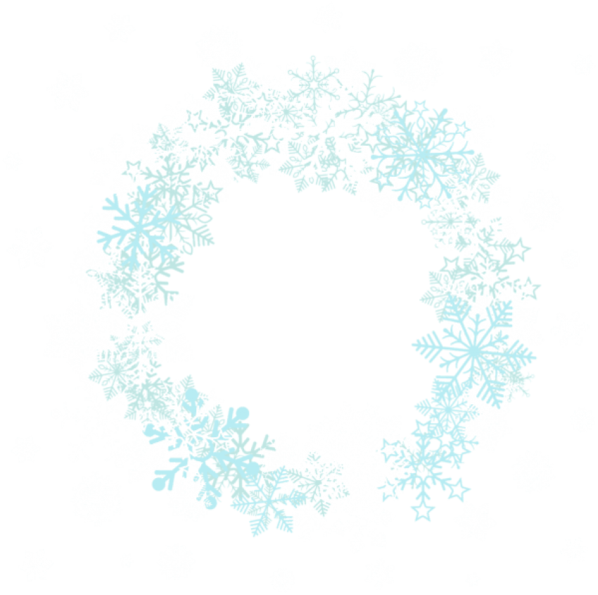 Snowflake Border Frame Png Clipart (850x845), Png Download