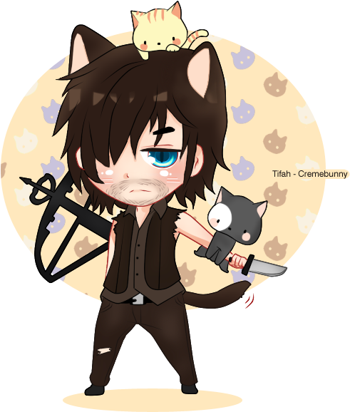 Twd Drawing Daryl Dixon - Cute Daryl Dixon Drawing Clipart (648x613), Png Download