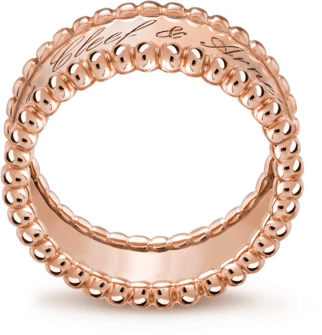 Perlée Signature Ring, - Van Cleef & Arpels Perlée Signature Ring Woman Clipart (2000x2000), Png Download
