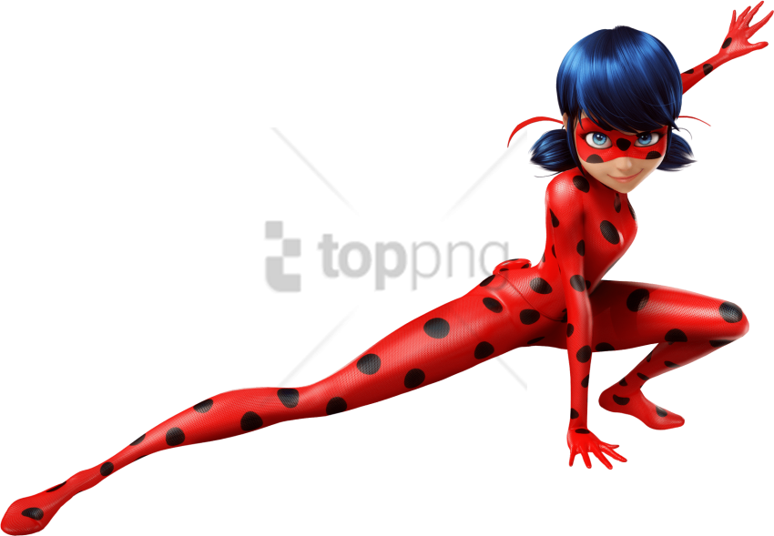 Free Png Mlb Ch Lad - Miraculous Ladybug Ladybug Png Clipart (850x589), Png Download