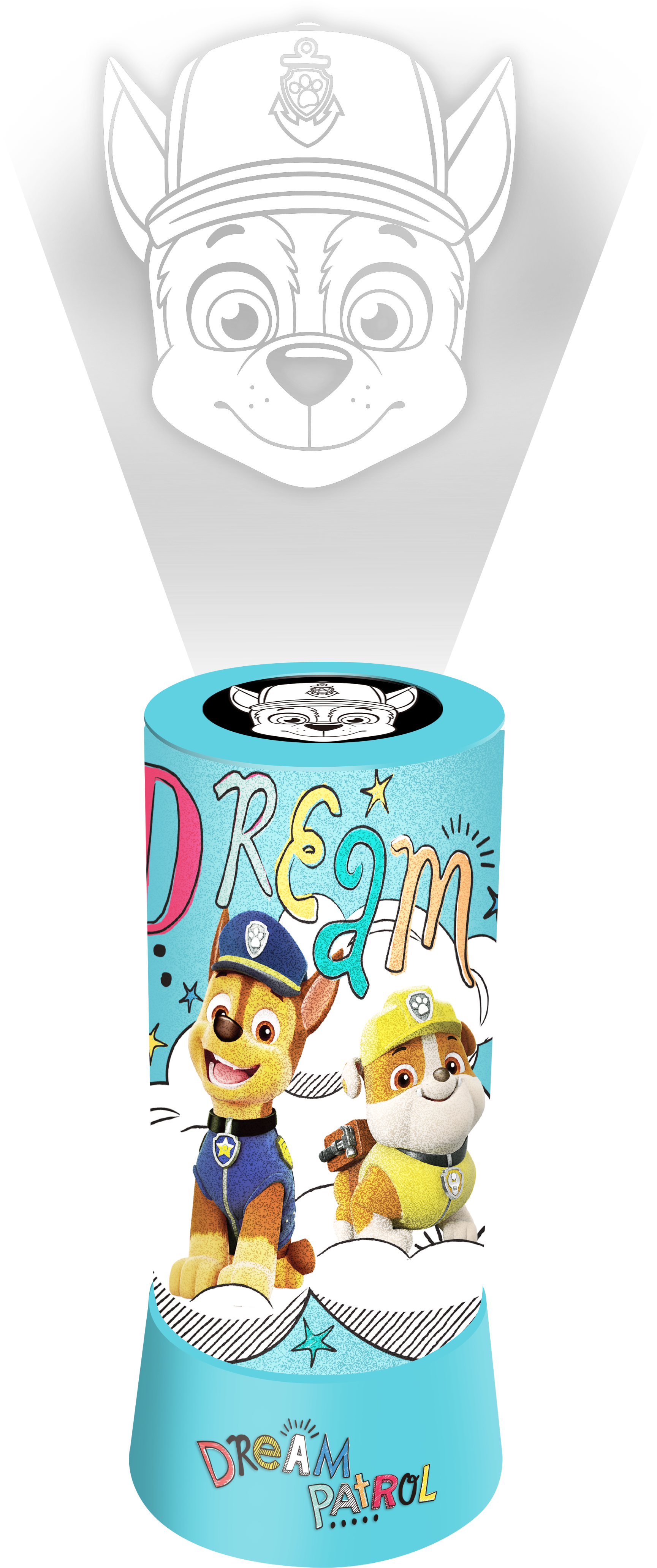 Paw Patrol Night Light And Projector - Cartoon Clipart (2802x4255), Png Download