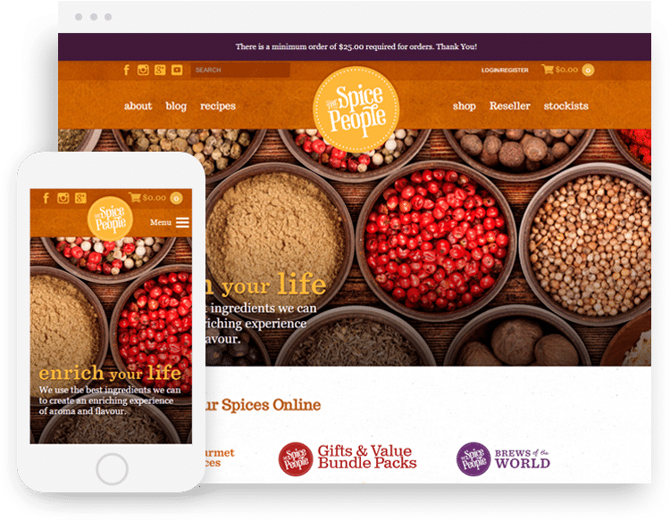 The Spice People Website Device Example - Pulse Clipart (808x582), Png Download