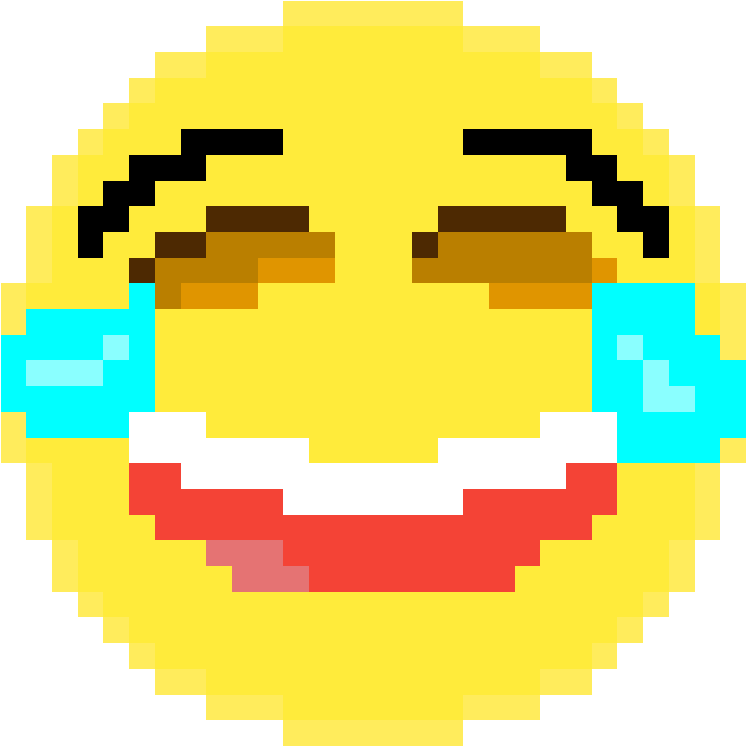 Laughing Emoji - Pixels Art Harry Potter Clipart (1184x1184), Png Download