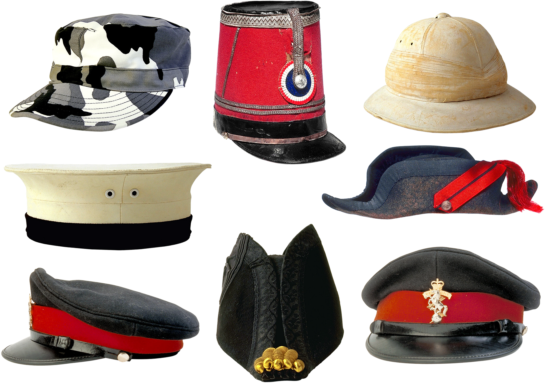 Military Caps, Uniform, Wear, Object, Head, Hq Photo - Trunk Dress Up Hat Clipart (1886x1326), Png Download