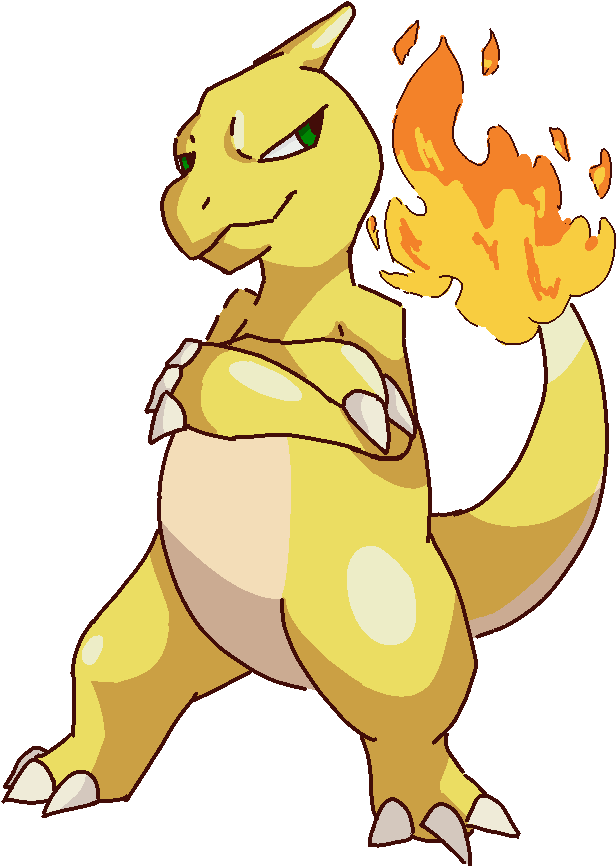 Charmeleon - Cartoon Clipart (650x869), Png Download