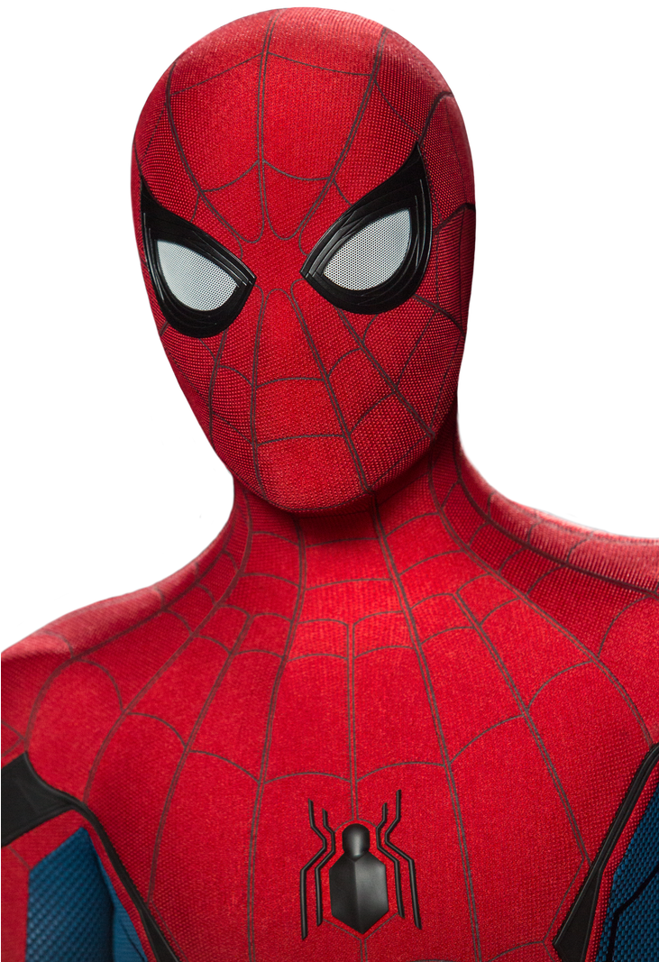 Spider Man Homecoming Spidey Spiderman Head Transparent - Spiderman Homecoming Bust Clipart (730x1095), Png Download