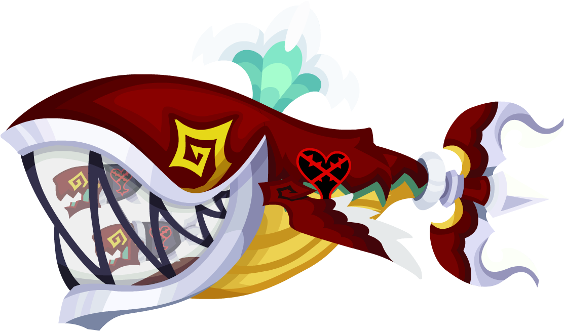 Kingdom Hearts Trident Tail Clipart (1115x660), Png Download