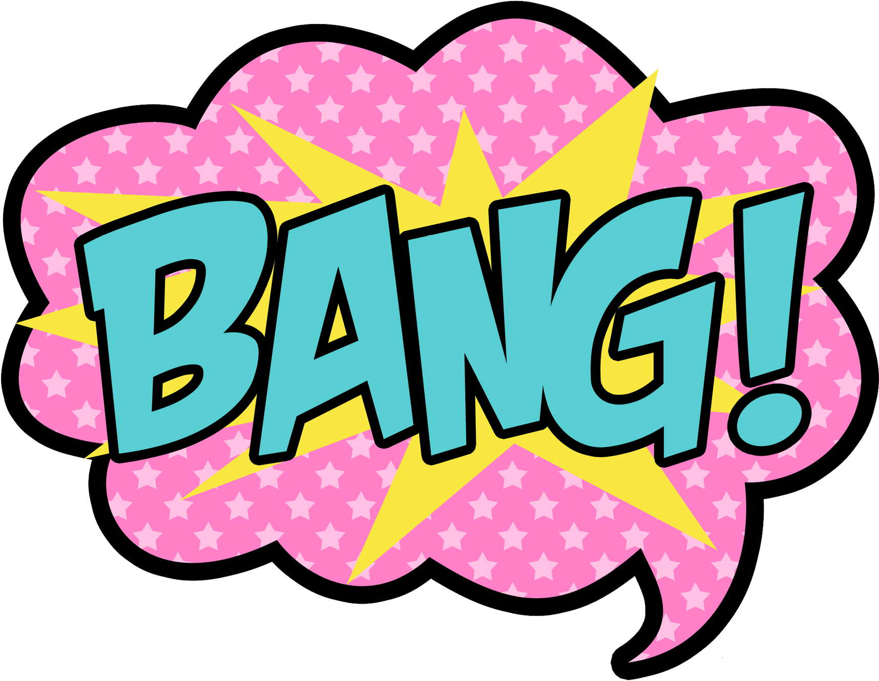 Bang - ' - Pink Bang Clipart - Png Download (2100x1500), Png Download