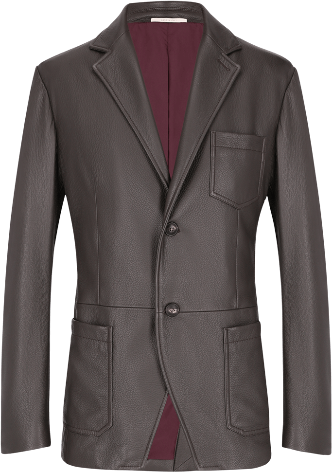 Moss Green Deer Leather Jacket - Formal Wear Clipart (960x1440), Png Download