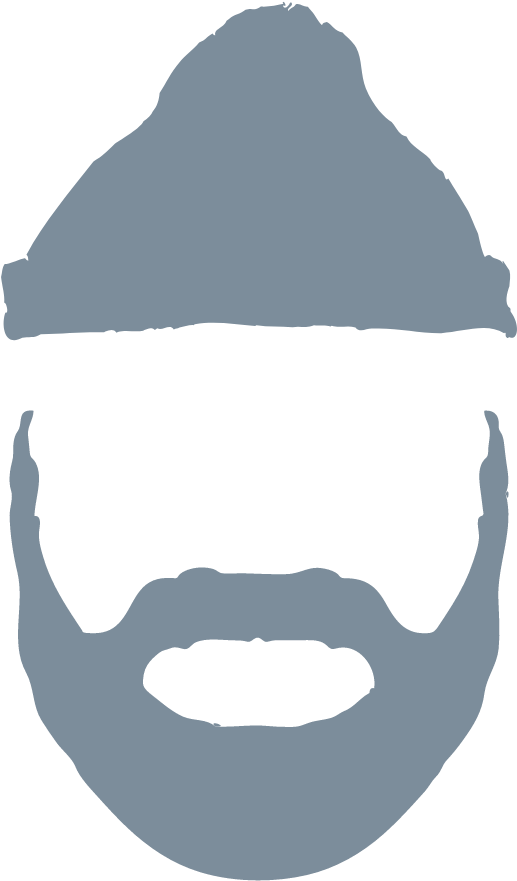 Png Black And White Library Fitness For The Determined - Clip Art Lumberjack Beard Transparent Png (1050x1050), Png Download