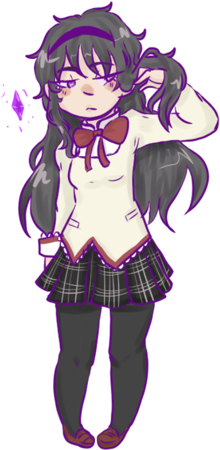 Madoka Magica - Cartoon Clipart (768x1024), Png Download