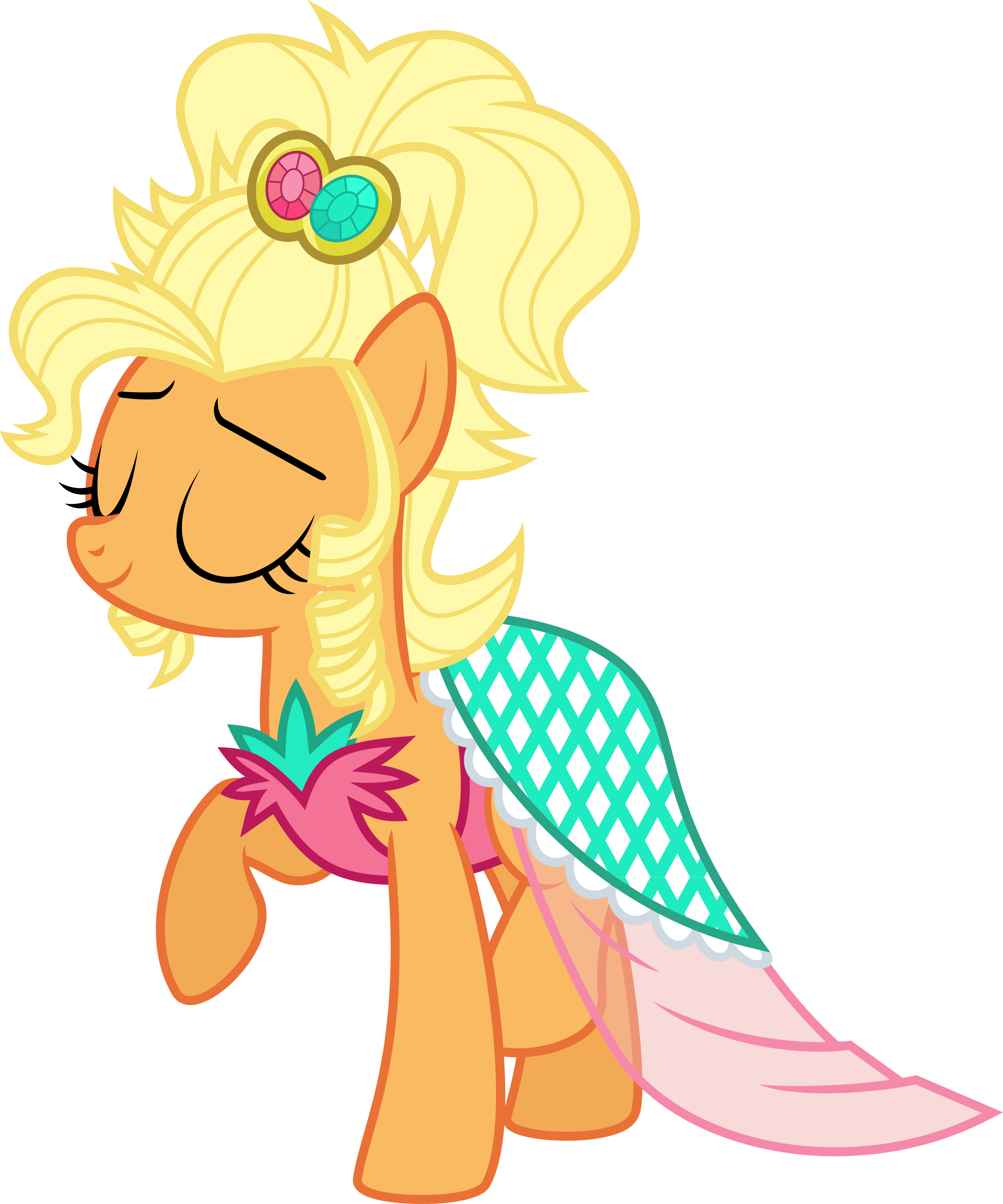 Download Png - My Little Pony Applejack Dress Clipart (4000x4804), Png Download