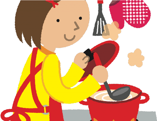 Lady Cooking Cliparts - Clipart Image Of Cooking - Png Download (640x480), Png Download