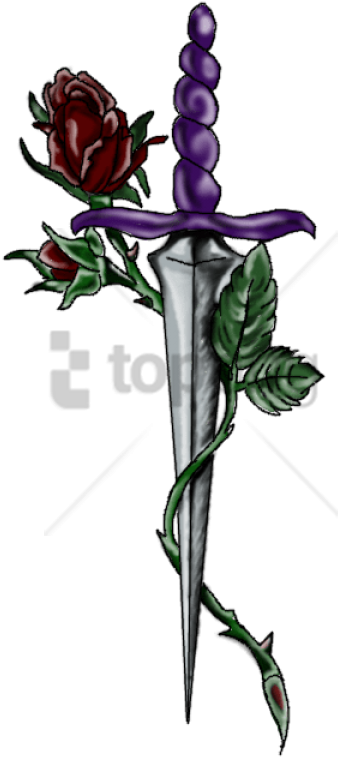 Free Png Color Tattoo Png Png Image With Transparent - Transparent Rose Tattoo Png Clipart (480x768), Png Download