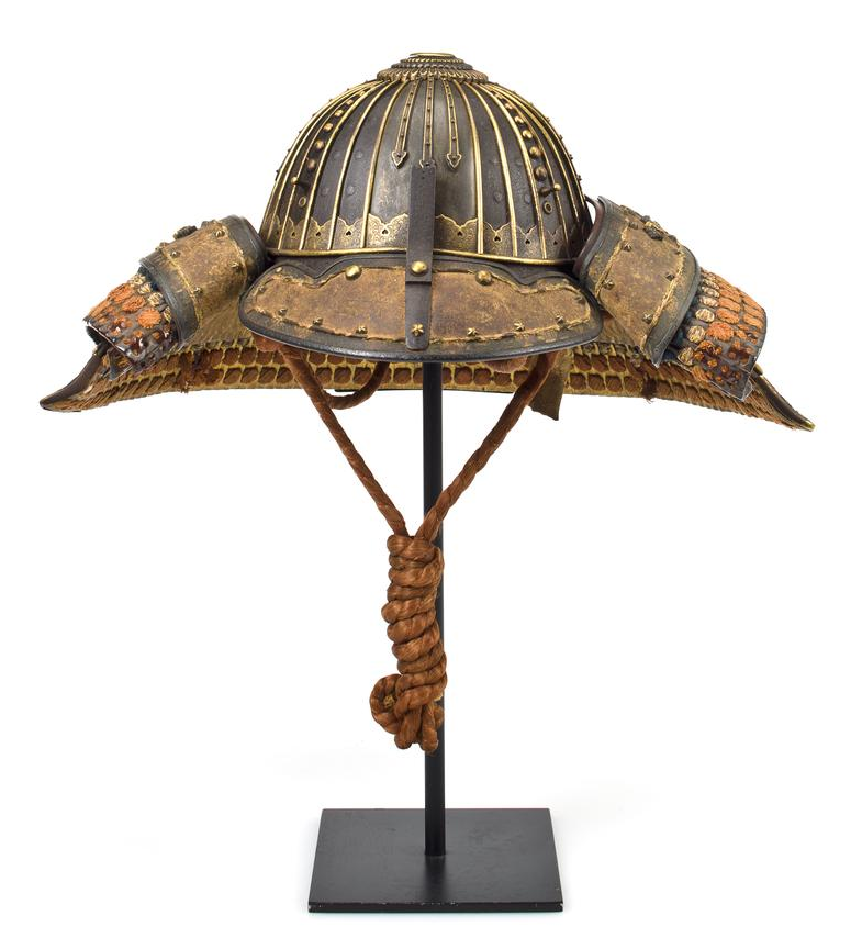 28 Ken Suji-bachi Kabuto Samurai Armor, Martial Arts, - Antique Clipart (1805x853), Png Download