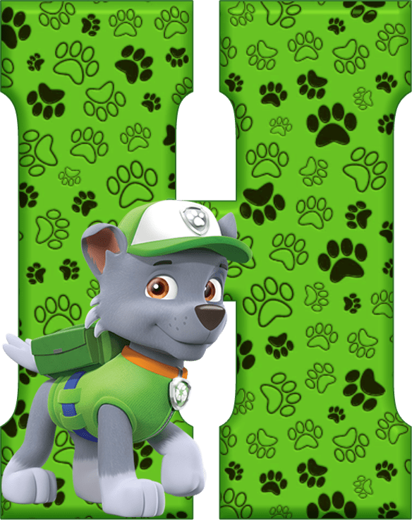 Paw Patrol Letter R Clipart (584x736), Png Download