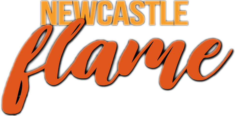 Newcastle Flame - Calligraphy Clipart (1060x479), Png Download