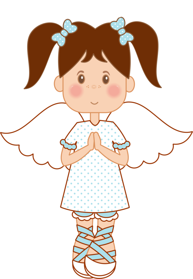 Digi Stamps - Angel - Girl - Comunión Angel Clipart, - Angel Girl Clipart - Png Download (622x900), Png Download