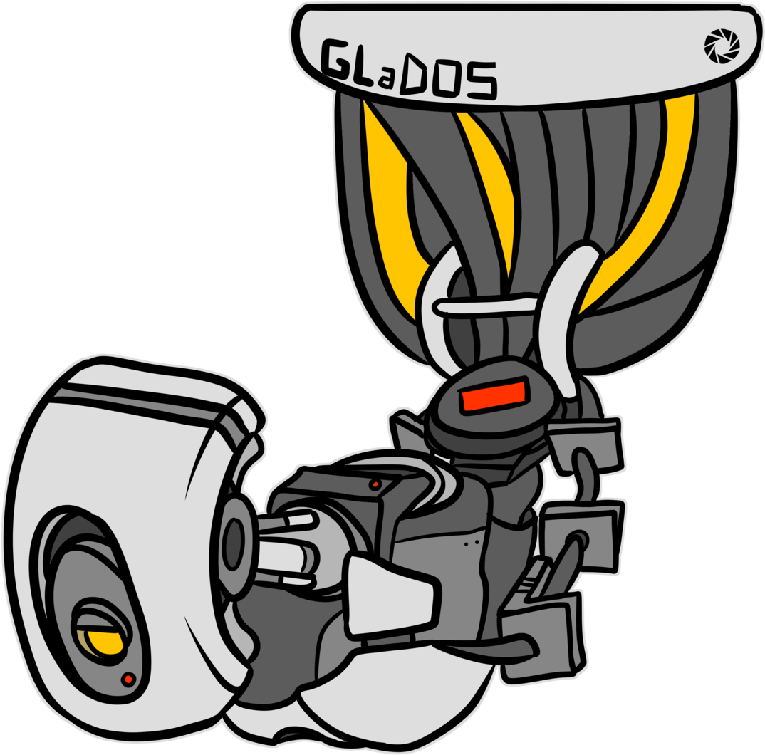 Chibi's - Glados - Cartoon Clipart (1280x1280), Png Download