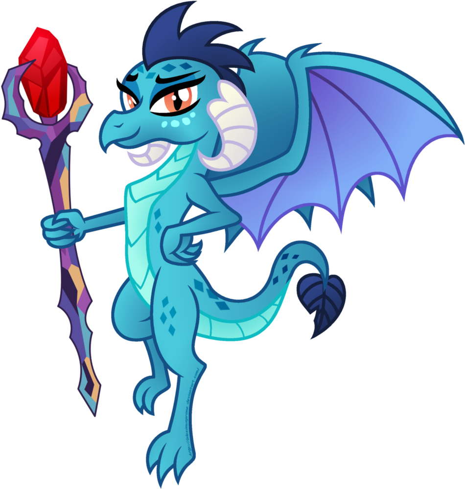 Aleximusprime, Bloodstone Scepter, Dragon, Dragon Lord - Art Clipart (950x1000), Png Download