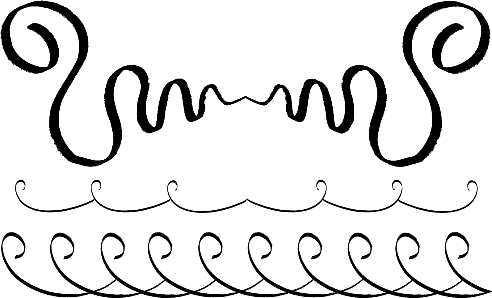 The Graphics Monarch Royalty Free Doodle Borders Hand - Line Art Clipart (1600x1011), Png Download