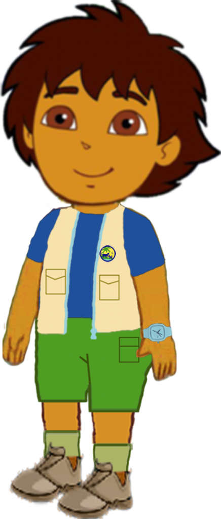Diego With His Outifit In Dora The Explorer Photo Diego - Dora The Explorer Diego Marquez Clipart (436x1024), Png Download
