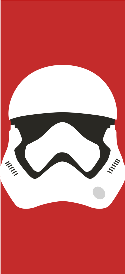First Order Stormtrooper Helmet Vector Clipart (752x1063), Png Download