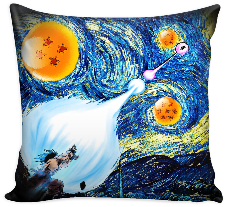 Goku Kamehameha Vs Vegeta Galick Gun Van Gogh Style - Kamehameha Vs Galick Gun Clipart (902x826), Png Download