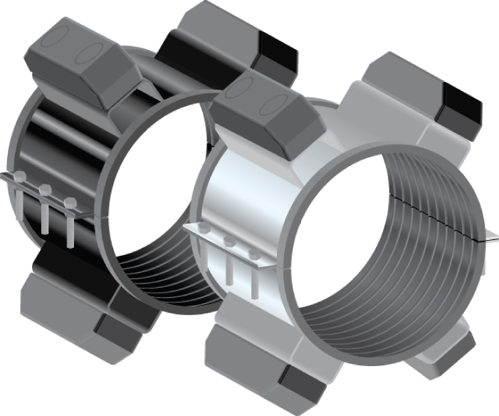 Carbon Steel And Stainless Steel Casing Spacers Cs - Casing Spacers Clipart (701x584), Png Download
