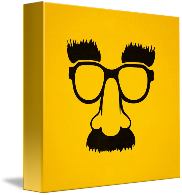 Groucho Mask Glasses By Philipp Rietz - Groucho Glasses Clipart (606x650), Png Download