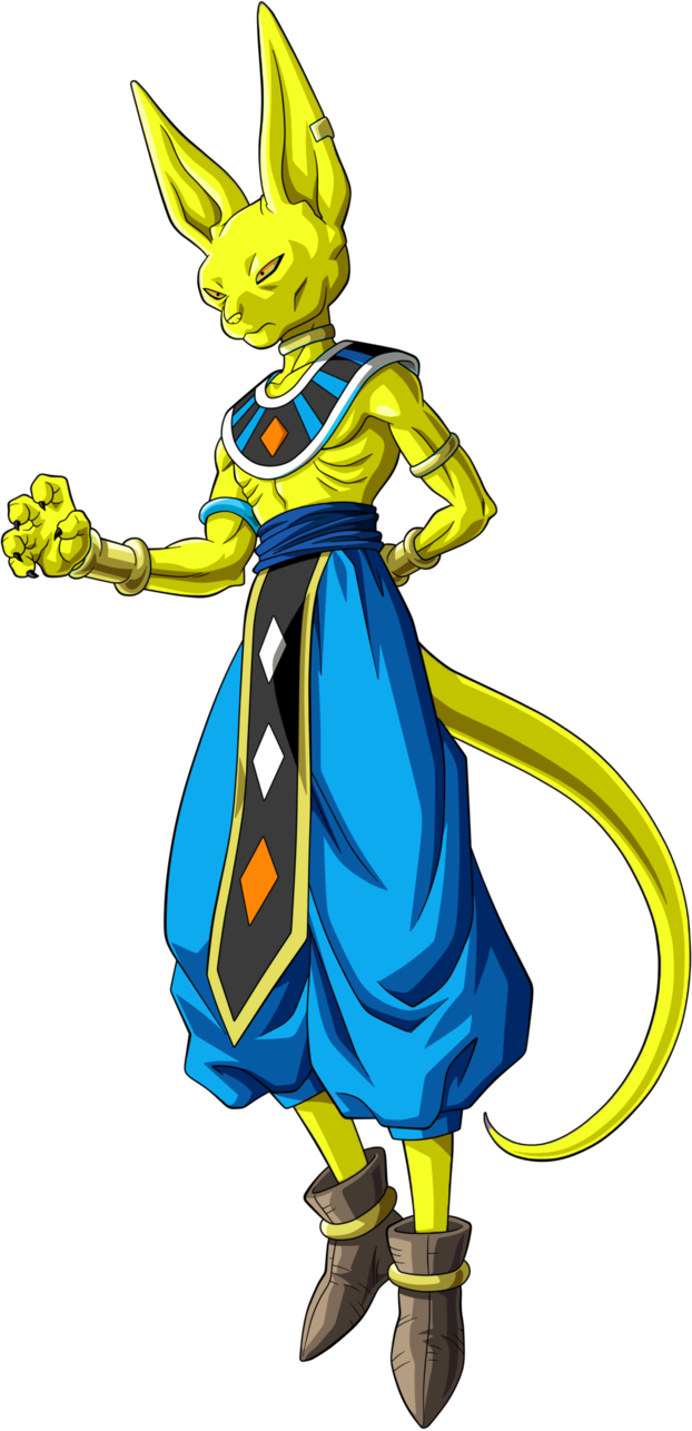 Golden Beerus - God Of Destruction Clothing Clipart (622x1286), Png Download